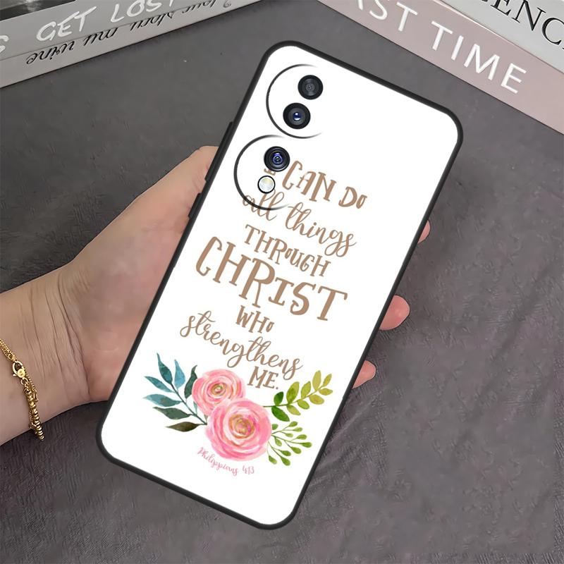 Bible Qutoes Verse Belief God Jesus Case For Honor Magic 6 5 Pro 10 50 70 90 Lite X7 X8 X9 X6a X7a X8a X9a X8b X9b Back Cover