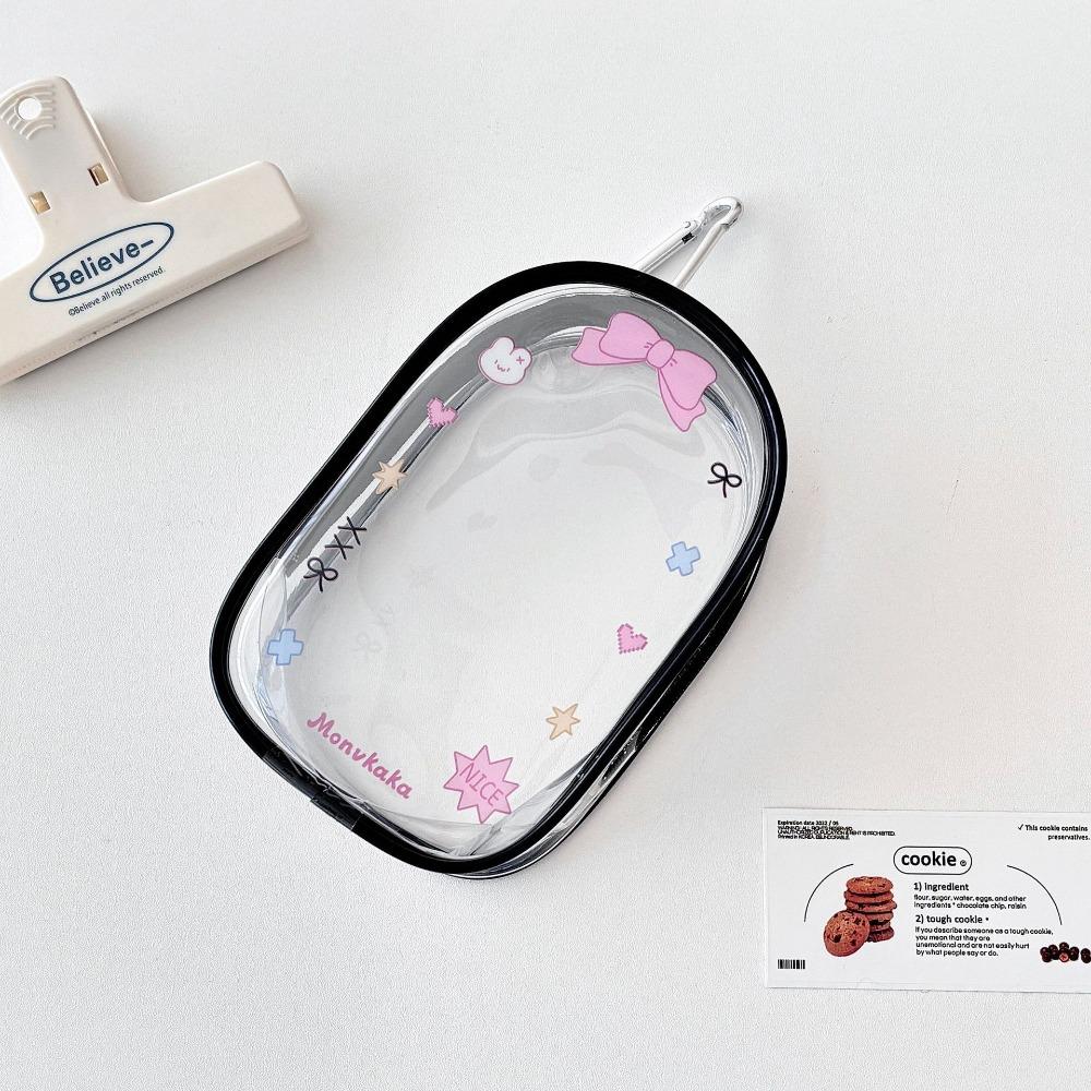 Прозрачная сумка для хранения кукол, мультяшный дизайн, сумка для демонстрации кукол на открытом воздухе, аксессуары для кукол