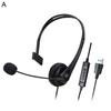 Wired Earpiece Ergonomic Plug And Play Playable Control Wide Compatibility 20-20000HZ Call ABS Calling Center Wired Headset Personal Use