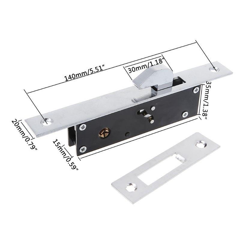 Strength Cross Key Hook Lock Shift Door Hook Lock Invisible Door Push Pull Shift Door Hidden Lock Alloy Frame Door Lock