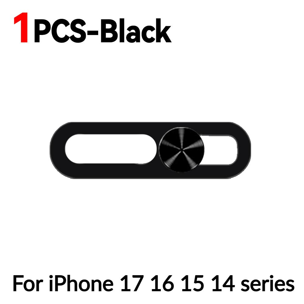 2-1Pcs Ultra-Thin Phone Lens Cover Webcam Privacy Covers Camera Slide Protector Shield for IPhone 17 Air 16 15 14 Pro Max/Plus 4