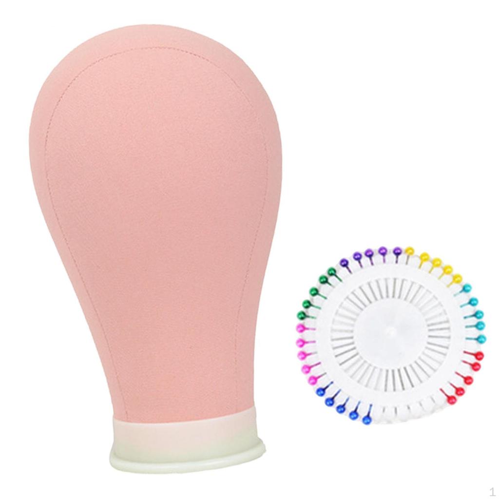 Wigs Display Mannequin Head Canvas, Wig Block Practical, Styling and Model Durability