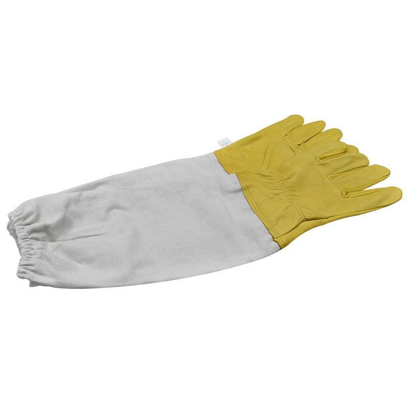 Beekeeping Gloves Protective Sleeves Ventilated Sheepskin and Canvas Anti Bee for Apiculture Beekeep