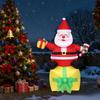1.82M Christmas Inflatable Outdoor Decoration Santa Claus for Backyard Porch
