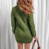 Women's Autumn and Winter Long Sleeve Turtleneck Knitted Sweater Dress