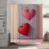 3D Занавеска для душа с сердечками | Романтический и современный декор для ванной