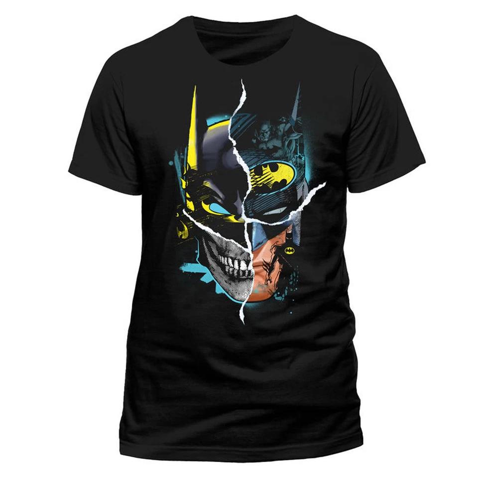 Batman Gotham Faces DC Comics Bruce Wayne Official Tee T-Shirt Mens Unisex