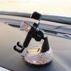 Универсальный автомобильный держатель для телефона с креплением на воздуховод, инкрустированный бриллиантами, с присоской