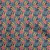 Cotton Poplin Blue Fabric Tropical Leaf Sewing Fabric By The Yard Printed Diy Clothing Sewing Supplies 42 Inch