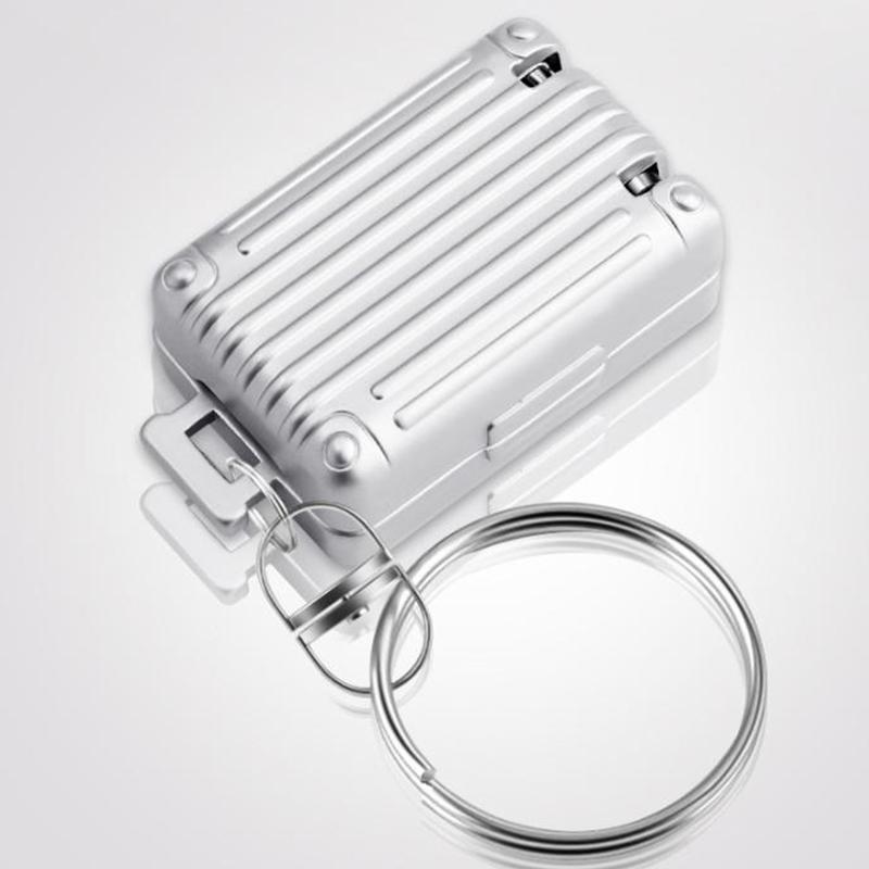 Серебряный мини-ножницы для ногтей, складные, портативные, с брелоком для ногтей, маникюрный инструмент