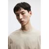 H M Oversized FiT T sHirT Beige