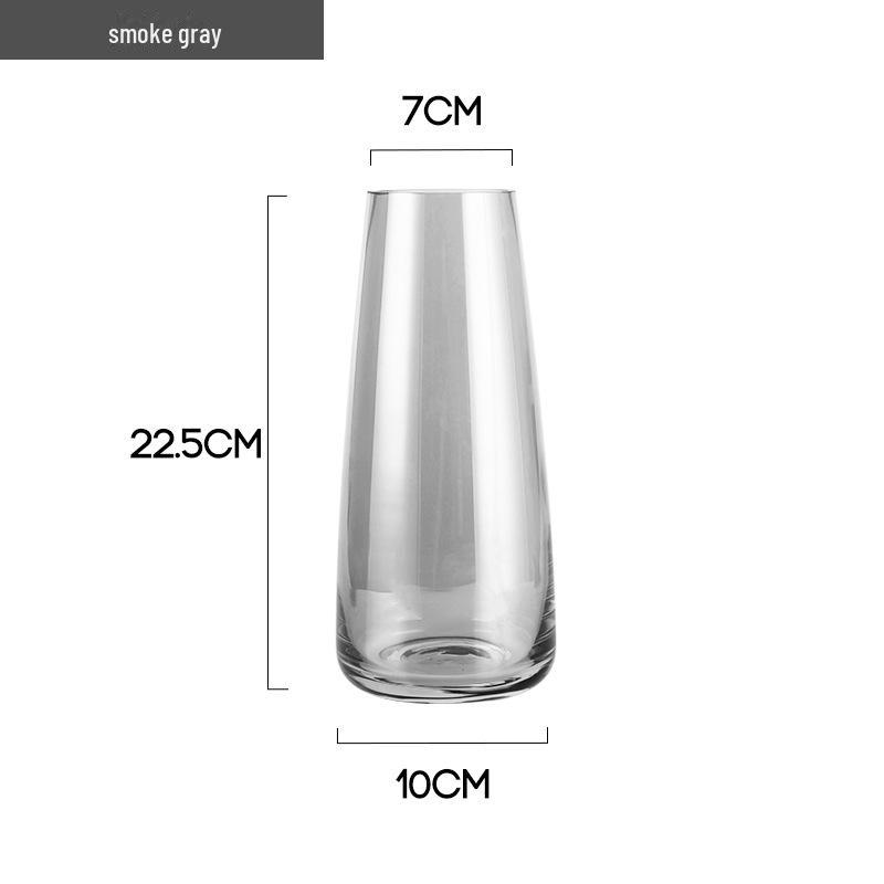 Современная скандинавская стеклянная ваза: Прозрачный гальванизированный цветочный горшок для обеденного стола и декора модельной комнаты