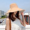 Summer Womens Large Brim Cotton Polyester Fisherman Hat With Sunshade And Windproof Features For Travel