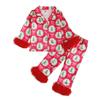 Trendy Girls' Plush Pajama Set - Autumn/Winter Long-Sleeved Top and Pants