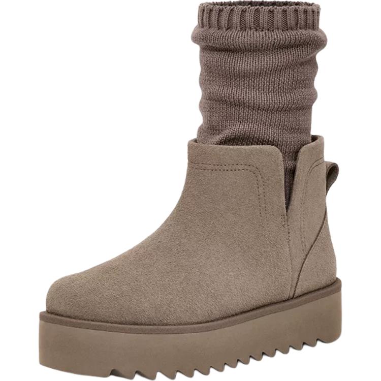 UGG Ультра мини-носки на платформе короткие зимние ботинки унисекс серые 1170712-SKP