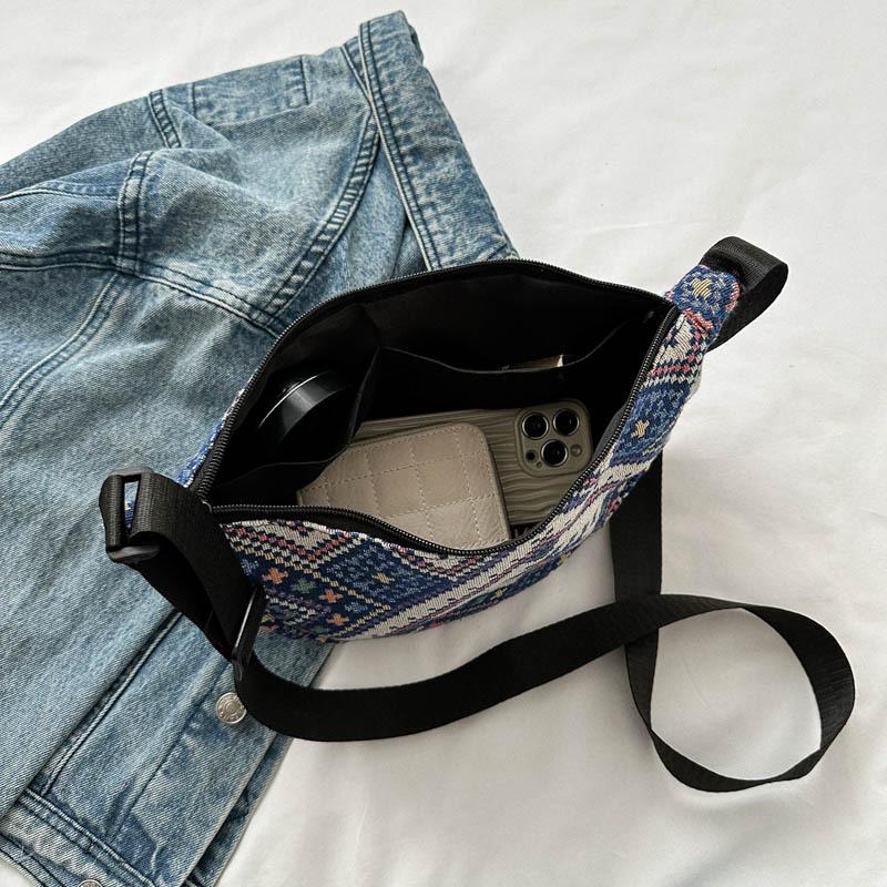 Индивидуальная модная сумка в этническом стиле большой вместимости для женщин 2024 года, новая модная сумка для поездок на работу, сумка для пельменей в иностранном стиле