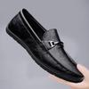 Новая Повседневная Кожаная Мужская Повседневная Обувь Ручной Работы Формальные Мужские Лоферы Мокасины Дышащие Слипоны Мужские Туфли-Лодочки Обувь для Вождения