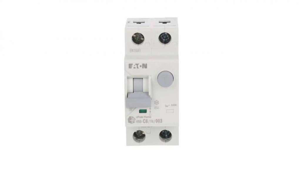 Differential circuit breaker 2P 6A 0.03A type AC xPole Home HNB-C6/1N/003 195124