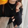 Женский осенне-зимний свитер с полуводолазкой, зимняя утолщенная цельная бархатная нижняя рубашка, новый стиль, тонкий трикотажный топ