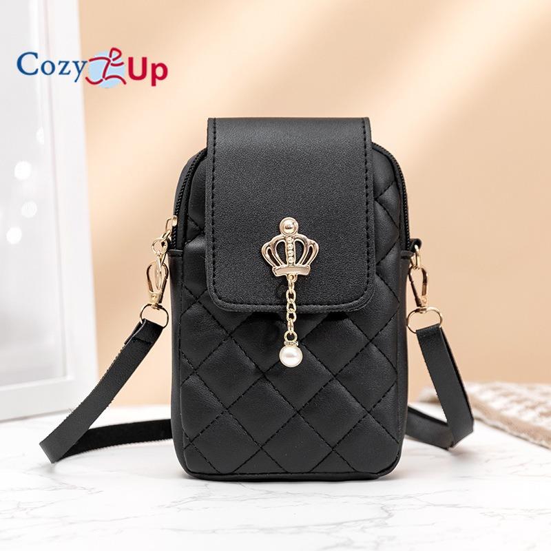 Сумка с подвеской Cosy Up Pearl, вертикальная сумка для мобильного телефона с бриллиантами, модная женская сумка Hundred Tower, сумка через плечо с вышивкой в виде ромбовидной сетки