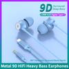 Цифровые чиповые проводные наушники 3,5 мм AUX/Type C 9D HiFi Surround Heavy Bass In-Ear гарнитуры для Samsung Huawei Xiaomi OPPO iPad PC
