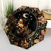 Rabbit MoonThemed Automatic Opening and Closing Umbrella - 8 Ribs, Suitable for Leisure and Going Out, Outdoor Accessory, Gothic Style, Fash