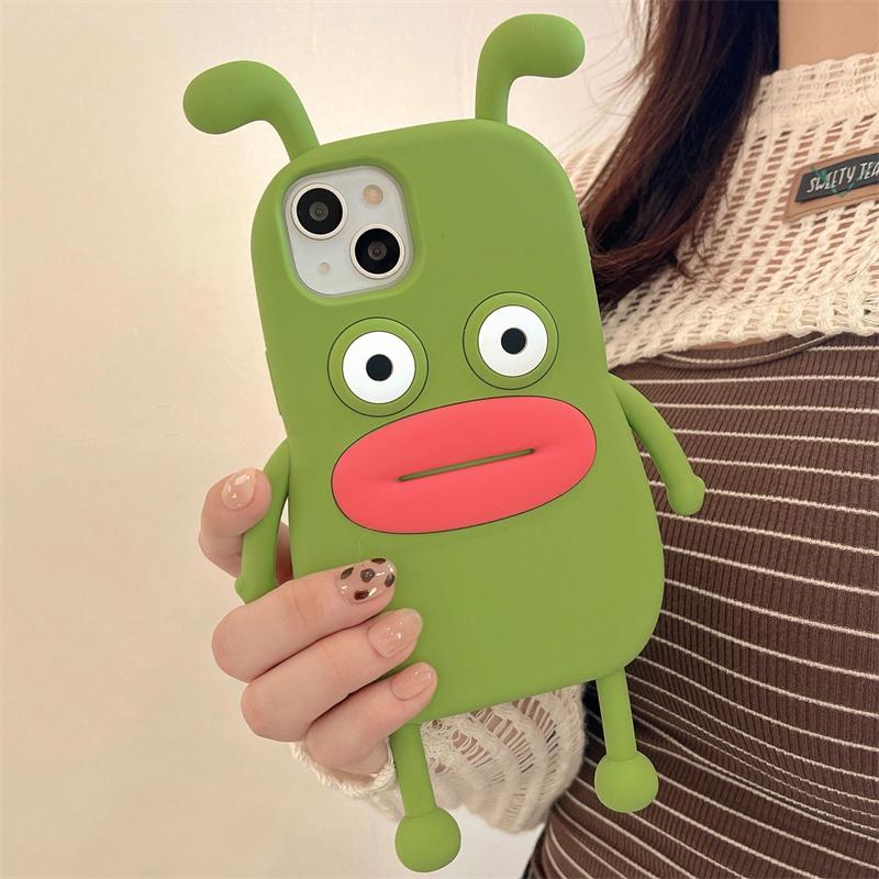 Милый 3d чехол с изображением колбасы и губ утки для Iphone 14 13 11 12 Pro Max 14 Plus, мягкий силиконовый чехол для задней панели телефона с забавным мультяшным принтом для девочек