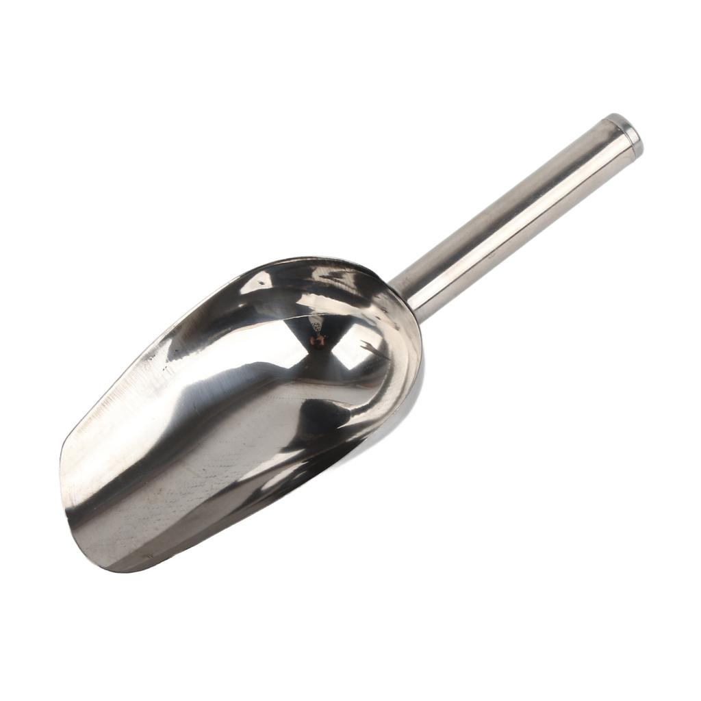 Совок для льда из нержавеющей стали, многоцелевой, утолщенный, устойчивый к ржавчине, пригодный для мытья в посудомоечной машине, металлический совок для льда