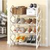 Household Simple 4 Tier Space-Saving X-Shaped Shoe Rack Multi-Functional Assembly Shoe Cabinet Dust-Proof Storage Rack Shoecase