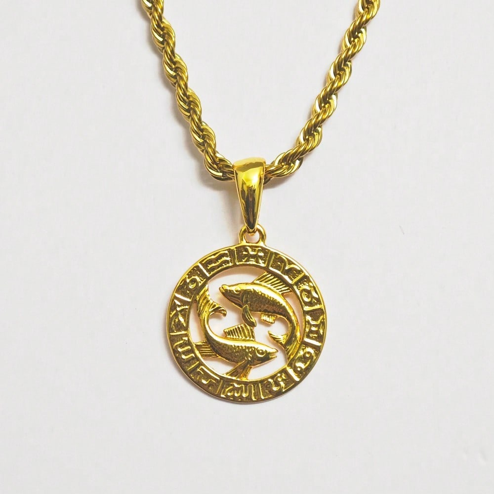 Астрология 12 Созвездий Гороскоп Зодиак Подвеска на Шнурке Ожерелье 22" для Женщин Мужчин