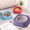 Керамическая миска для кормления кошек, миска для еды для котят против подавления, тарелка для корма для домашних животных, миска для медленного кормления собак для щенков