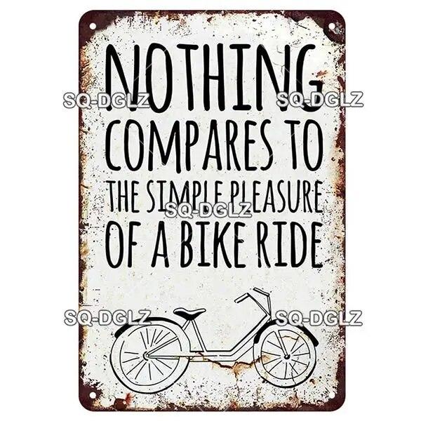[SQ-DGLZ] Винтаж Ретро Ride Bike Life Оловянная вывеска Металлическая вывеска Магазинная тарелка Домашний бар Наклейка на стену Украшение Табличка Плакат Декор Подарок