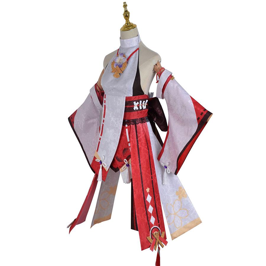 Игра Косплей Yae Miko Guuji Yae костюмы униформа парик женские костюмы для Хэллоуина платье костюм
