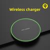 Ультратонкая круглая 15 Вт индукционная быстрая беспроводная зарядная панель для телефона, быстрая зарядка, универсальная настольная беспроводная зарядная панель, подарки
