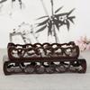 Vintage Wooden Tea Tray Rectangle Teapot Vase Display Stand Bonsai Statues Stone Pedestal Display Pedestal Flowerpot Home Decor