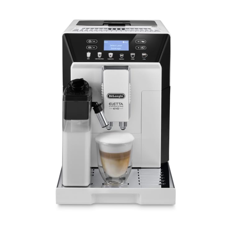 Полностью автоматическая кофемашина Eretta Cappuccino EVO ECAM46860W Кофемашина Эспрессо-машина Всего 12 меню 6 молочных меню Latte Crema Оснащена функцией Cafe