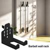 Yousheng Barbell Hanger Wall Mounted Barbell Mount Rack Vertical Powder Coated Metal Barbell Holder Holds Under 33mm Bar Size for Home Garage Gym