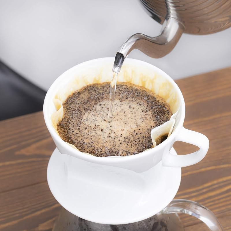 Kalita Kalita Керамическая воронка для кофе с высокой степенью сохранения тепла Изделия Hasami HASAMI Для 1-2 человек Сделано в Японии HA101 Посуда для воронки #01010 Для одного человека