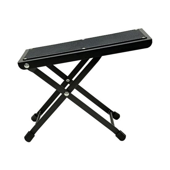 Guitar Foot Stool Height Adjustable Folding Leg Rest with Anti-Slip Rubber Pads Guitar