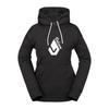 Volcom CORE HYDRO HOODIE Pullover Hoodie with Sizes Medium Women's Logo, Snowboarding, Skiing, 23-24, H4152406, Black,
