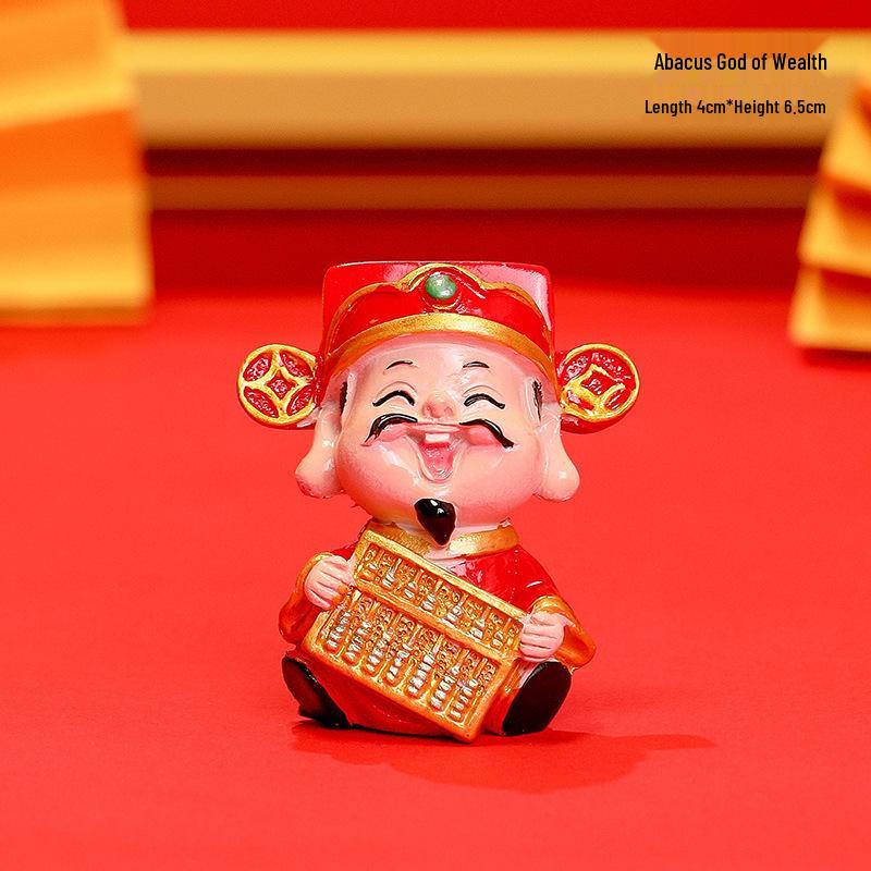 Новогоднее мультяшное украшение Бог богатства – Фигурка года Змеи, Домашний декор, Подарок