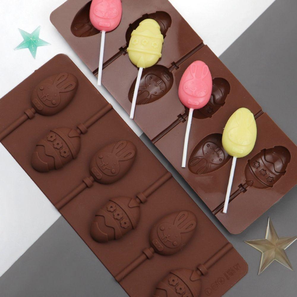 Easter Egg Marzipan Fudge Cake Chocolate  Soap Decorating Tools Chewing Gum Easter Mold Lollipop Mold Chocolate Mould Bakeware
