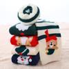 5Pairs Children Winter Ultra Thick Terry Socks Christmas Elements Soft And Delicate High Elasticity Stitch Socks Cool 1-16Years
