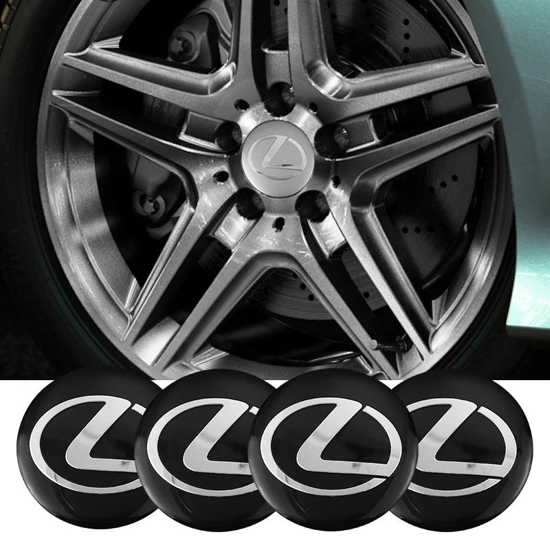 4PCS 56mm Wheel Center Hub Cap Stickers For Lexus Fsport RX330 IS250 CT200h ES300h RX350 IS300h NX300h RX400h ES350 Rim Decal AFX1