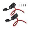 Extractme SAE Quick Connector Harness 12AWG 30CM Waterproof SAE Extension Cord Sidewall Port for Solar Panel Battery Charger