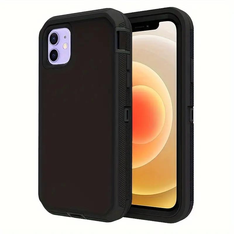 Shockproof Protective Phone Case for IPhone 16 Case Body Rugged Dust Proof 3 Layer Tough Phone Cover for iPhone 15 14 Pro Max