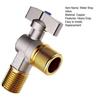Большой расход воды запорный клапан с ручкой G1/2-дюймовый латунный впускной шаровой кран для подключения горячей и холодной воды регулятор давления воды