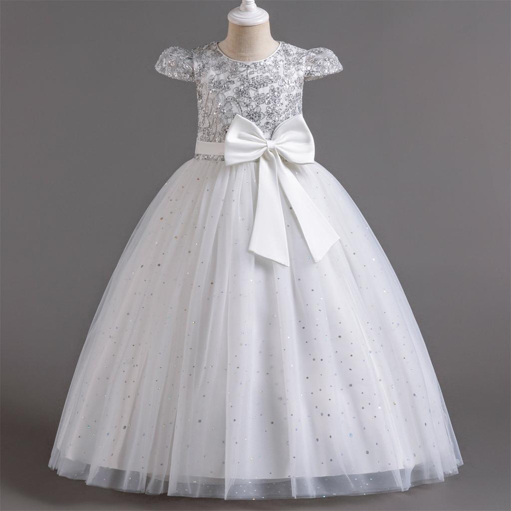 Платье принцессы для подружки невесты на день рождения, свадебное платье для маленьких девочек