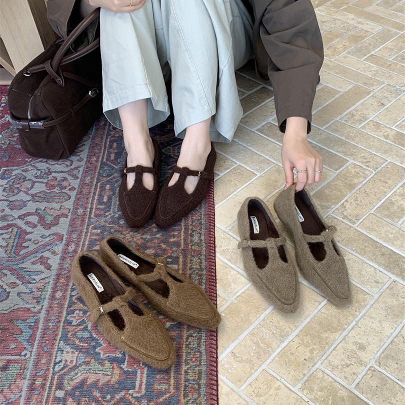 Fashion Single Shoes Temperament Retro T-band Flat Mary Jane Shoes Women's 2025 Autumn New Versatile Soft Sole