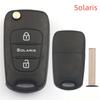 Складной чехол для автомобильного ключа Flip Shell для Hyundai Elantra VERNA IX30/35/Sonata ACCENT TUCSON Avante Solaris для Kia Sportage K5 Soul Rio picanto